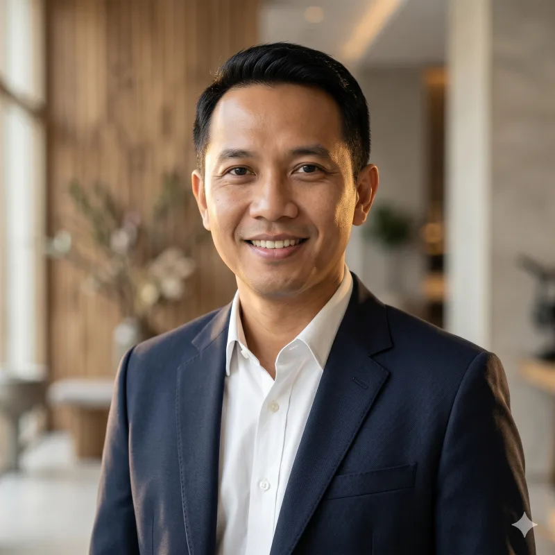 Budi Santoso, Manajer Hotel.